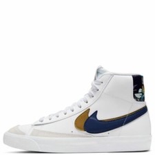 Nike Blazer Mid '77 SE GS White Blue Void Gold Grey DD1847-102 4Y  5.5 Women's