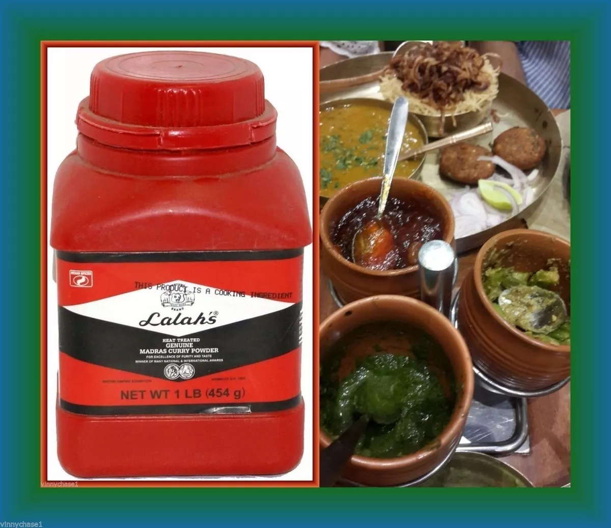 Lalah s Heat Treated Madras Curry Powder 1 LB BON APPETIT Madras