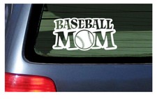 Baseball Mom Car Window Sticker School Sports Team Vinyl Decal