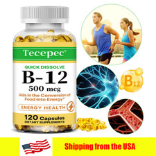 Vitamin B12 Nutritional Supplement Maintaining Nervous System 120 Softgels US