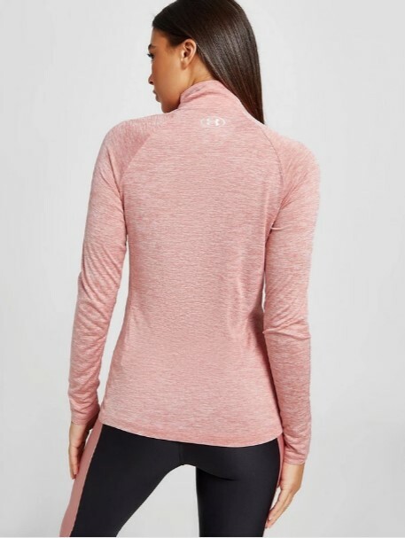 UNDER ARMOUR WOMEN'S TECH 1/2 ZIP TWIST SHIRT PEACH SZ XS OR M