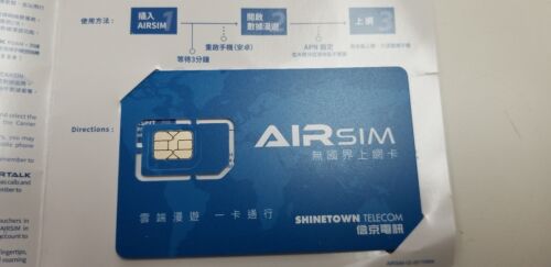 Sim Card for International DATA Only for UNLOCKED Cell Phone GSM - Afbeelding 1 van 4