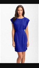 Eiza J Drape Sleeve Sash Belt Dress Size 4