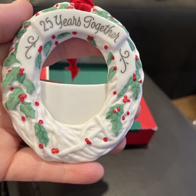 Hallmark Keepsake Ornament Photo Holder Twenty-Five Years Together 1989 Vintage