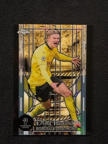 2022 Erling Haaland Topps Chrome UEFA Club Competitions The Grail Card 5-9