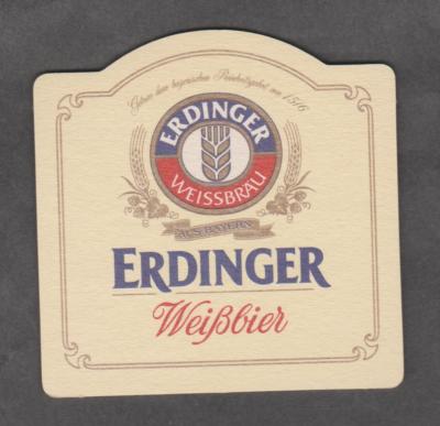 Beer mat, coaster, Erdinger Weissbräu, Erding/Upper Bavaria # 2613#