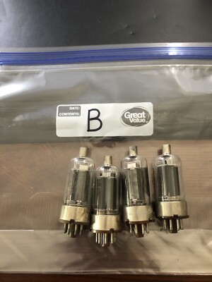 Electronic Tube Lot Of 4 Untested Lu-100-5 Lot B Ve6