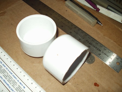 Pair of Charlotte Pipe Schedule 40 2 in. Slip x 2 in. Dia. Slip PVC Caps - Picture 2 of 2