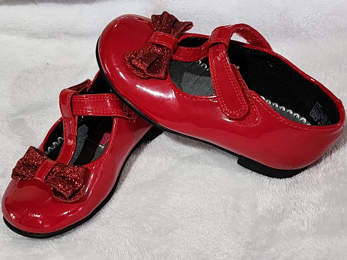 Girls red dress shoe cheap
