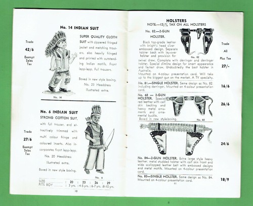 #D403. 1959 BUFFALO BILL CHILDREN'S OUTFIT PRODUCTS CATALOGUE - Picture 5 of 5