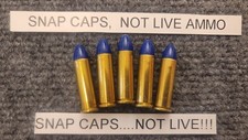 READ AD 38 special 357 Snap Cap HI VIZ BLUE TIPS 5 Pk real weight SNAP CAPS