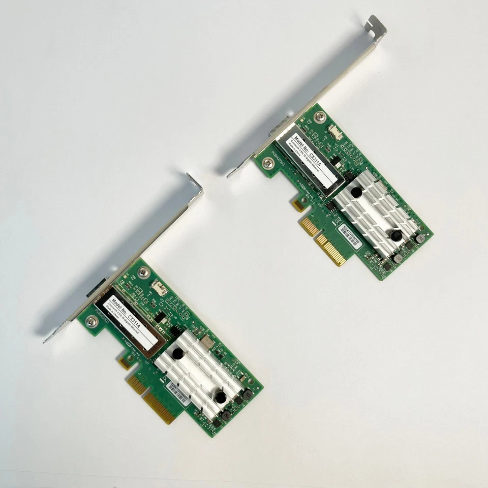 2 Stück MCX311A-XCAT Mellanox ConnectX-3 CX311A EN 10G Ethernet 10GbE SFP+ PCIe Netzwerkkarte
