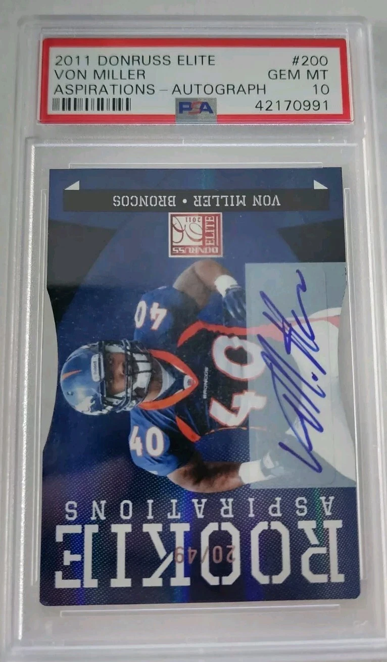 Von Miller Donruss Elite #200 Aspirations-Autograph
