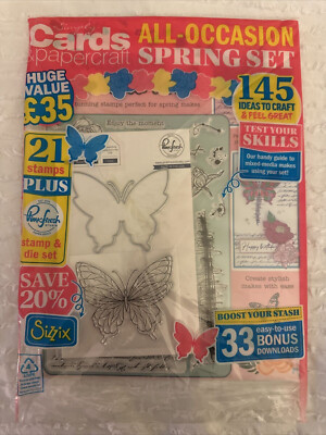 Simply Cards & Papercraft Issue 239 All Occasion Spring Set 21 Stamps ...