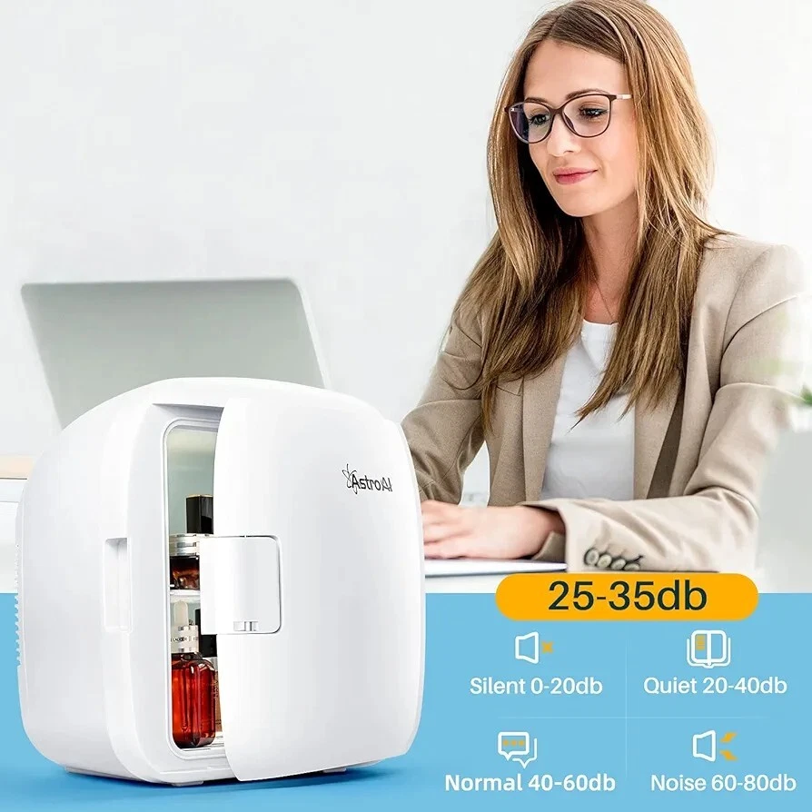 Mini fridge, holds 12 cans, cooling and warming.  - Image 2 of 4