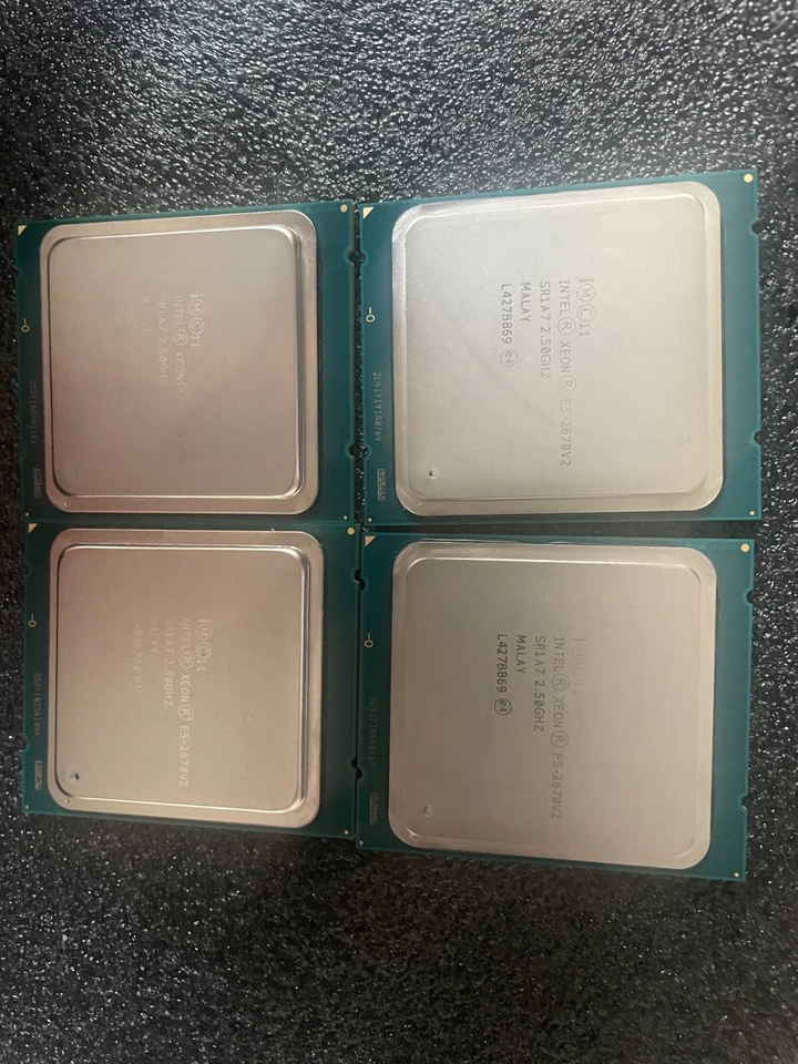 Lote de 4 procesadores CPU Intel Xeon E5-2670 v2 SR1A7 2,5 GHz 10 núcleos LGA 2011 Foto 2 de 3