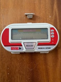 1984 Nintendo Micro Vs System Boxing Handheld Game Vintage works BX-301