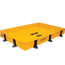 JUSTRITE Rigid-Lock QuickBerm(R) 8'X10X8" Spill Containment PVC 398Gal. Capacity