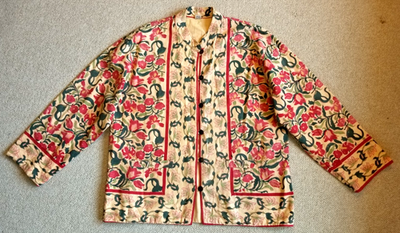 【しも】 Womens Jacket-MADE IN INDIA-'Kalamkari Cotton Kantha Jacket