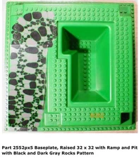 Lego 2552px5 6082 Castle Dragon Knights Fire Breathing Fortress 32x32 Baseplate