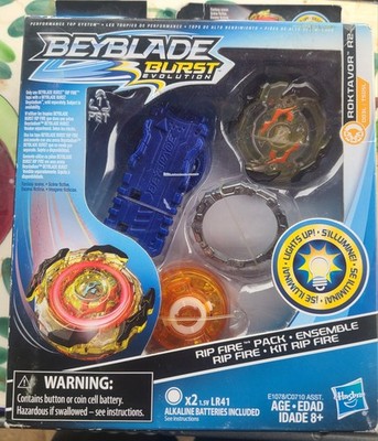 HASBRO ~BEYBLADE BURST~ Evolution Rip Fire Starter Pack ROKTAVOR R2 2017 NEW!
