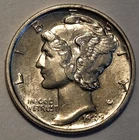 #4 1942 P "business uncirculated++ to MS??" Nicer Low Mintage Mercury Dime