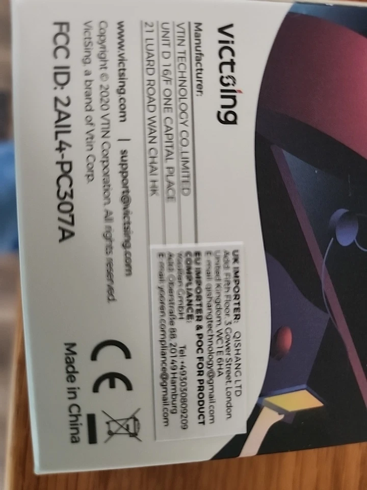 Victsing Wireless Mouse Model PC307A FCCID 2AIL4-PC307A - Image 4 of 4