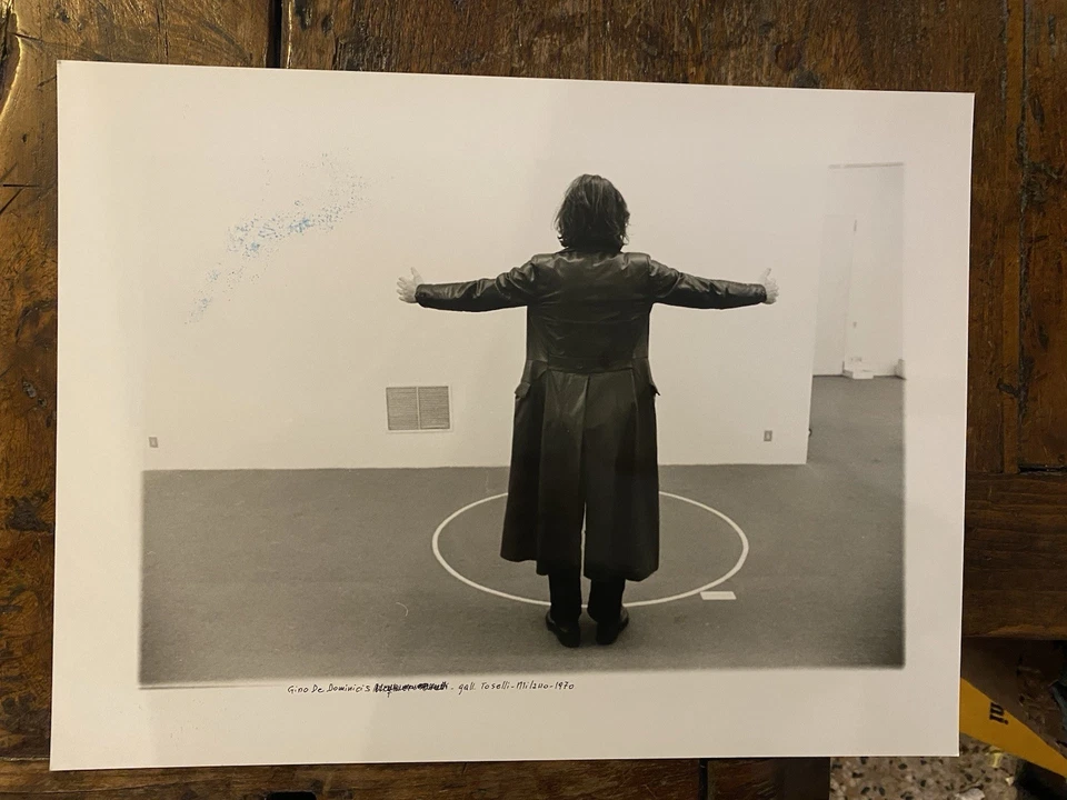 Cattaneo Enrico Fotografia originale 30 x 40 cm. Gino de Dominicis Milano