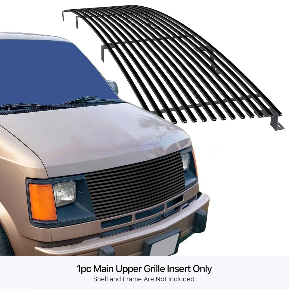 For 85-94 Chevy Astro Van/ GMC Safari Van Black Billet Grille Grill Insert - Image 3 of 4