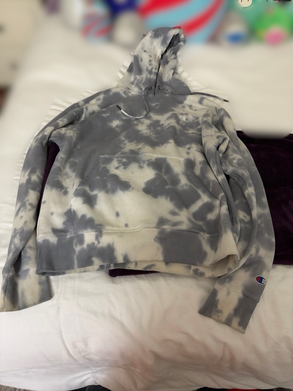 champion tie dye hoodie size medium