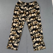 Mens Camouflage Fleece Pajama Pants Sleepwear Lounge Pants XL Drawstring