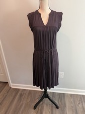 Loft Plum Tie Waist Crochet Detail Dress Women’s Size Small NWT 