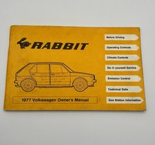 Original 1977 VW Volkswagen Rabbit Owners Man...