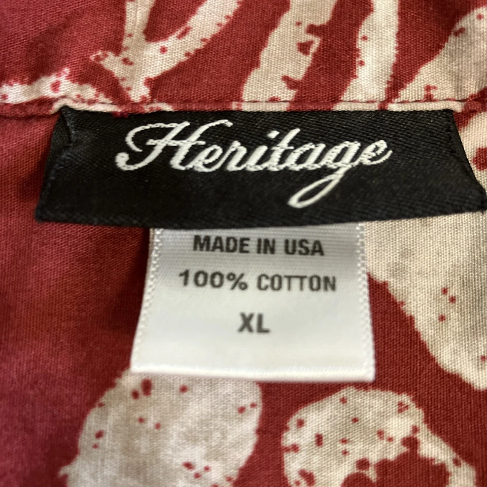 USC Trojans Para Hombres XL Camisa Hawaiana Roja y Blanca Floral 100% Algodón Tropical Playa Foto 2 de 4