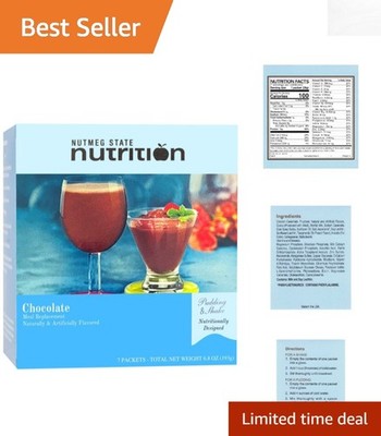 Creamy Chocolate Meal Replacement Shake: 7 Packets of 15g Protein Per Serving