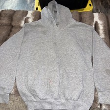 Gildan Heavy Blend Gray Youth Boys  Girls Pullover Hoodie Sweatshirt Sz Small