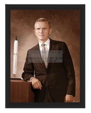 FRANK BORMAN ASTRONAUT APOLLO 8 NASA PORTRAIT 8X10 FRAMED PHOTO