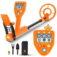 SUNPOW Metal Detector for Kids, Lightweight Waterproof Gift for Ages 8-12 B...