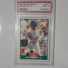 Score 1989 Rookie & Traded #100T Ken Griffey Jr Rookie PSA 9 Mariners Card