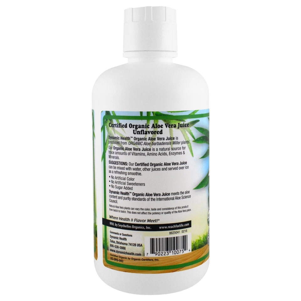 Jugo de aloe vera, 32 fl oz (946 ml) Foto 3 de 3