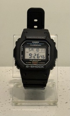 Casio DW-5600E-1V G-Shock 45mm Black Rubber Case Black Rubber