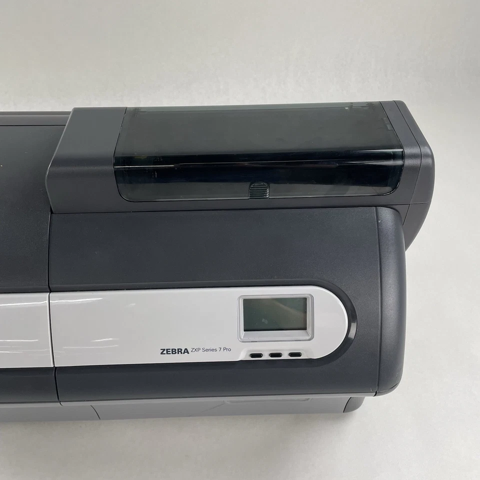 Zebra ZXP Series 7 Pro ID Card Printer Double Sided Color Ethernet Tested - Image 4 of 4