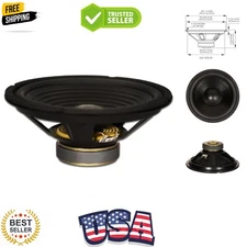 Goldwood Sound GW-210/8 OEM 10" Woofer 220 Watts 8ohm Replacement Speaker, Black