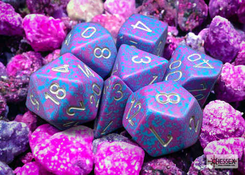 Chessex - Speckled Polyhedral 7 Würfel Set - Silver Tetra - Bild 2 von 3