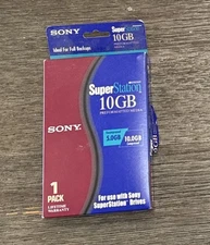 SONY 10GB SUPERSTATION SUPER STATION PREFORMATTED DATA TAPE MEDIA 1 PACK *NEW*