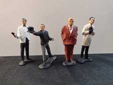 1965 Gilbert JAMES BOND Secret Agent 007 Movie Characters - Loose 4 pc Set