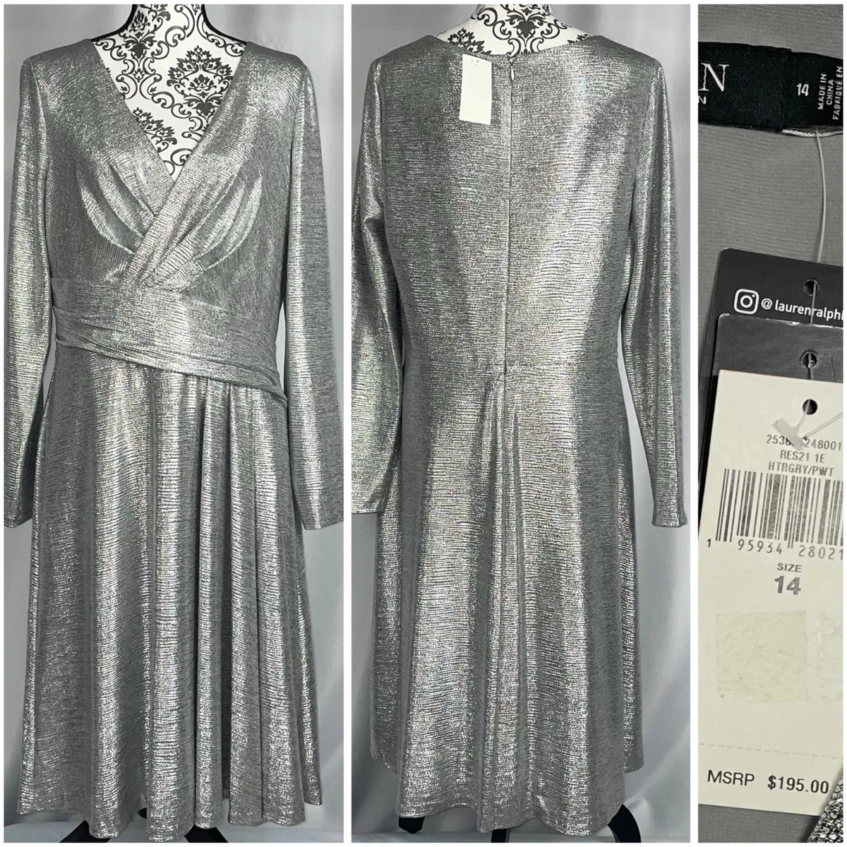 Size 14 Silver Dresses for Women for sale | eBay