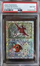 2005 Merlin Pokemon Ultimate Stickers Latias/Seaking Prism - PSA 8 - POP 1