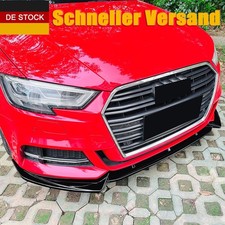 Spoilerlippe für 17-20 Audi A3 S3 8V Facelift Limo Cabrio Frontspoiler schwarz