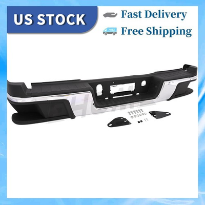 #ad #ad NEW Chrome Rear Bumper Step Assembly W O For 2015 2021 Chevy Colorado GMC Canyon $194.88